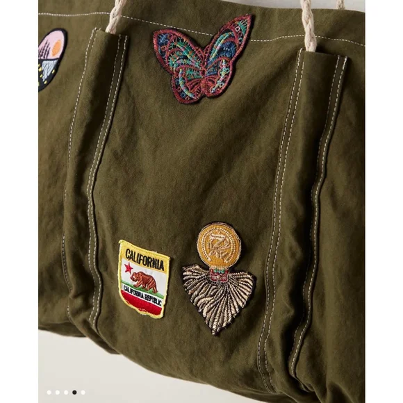 Free People Been There Badge Tote Bag NWT - Picture 4 of 6